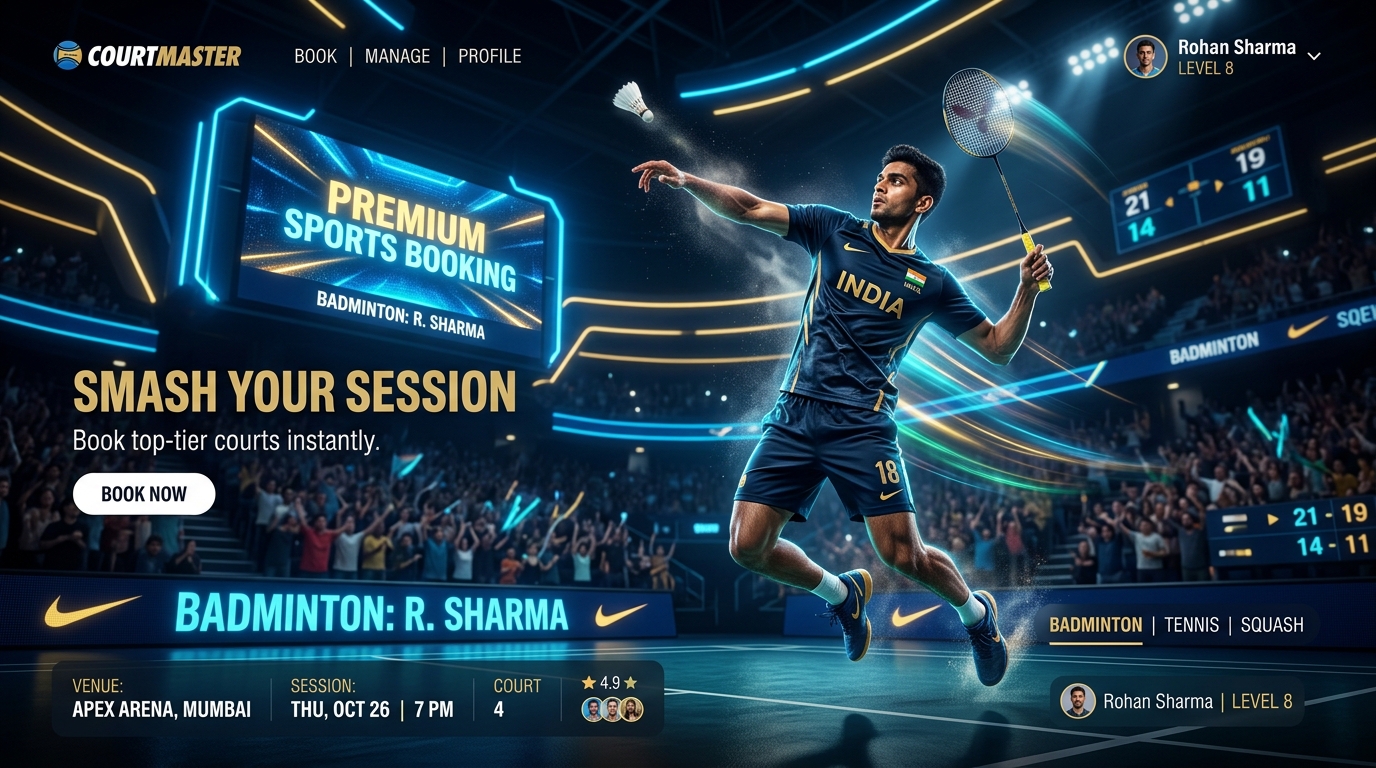TNC Sports booking portal banner